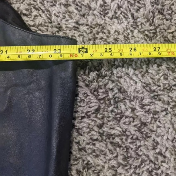 IRVINE PARK Leather Motorcycle Vest XL Mens Vtg Black Leather BIKER Vest - Picture 11 of 11